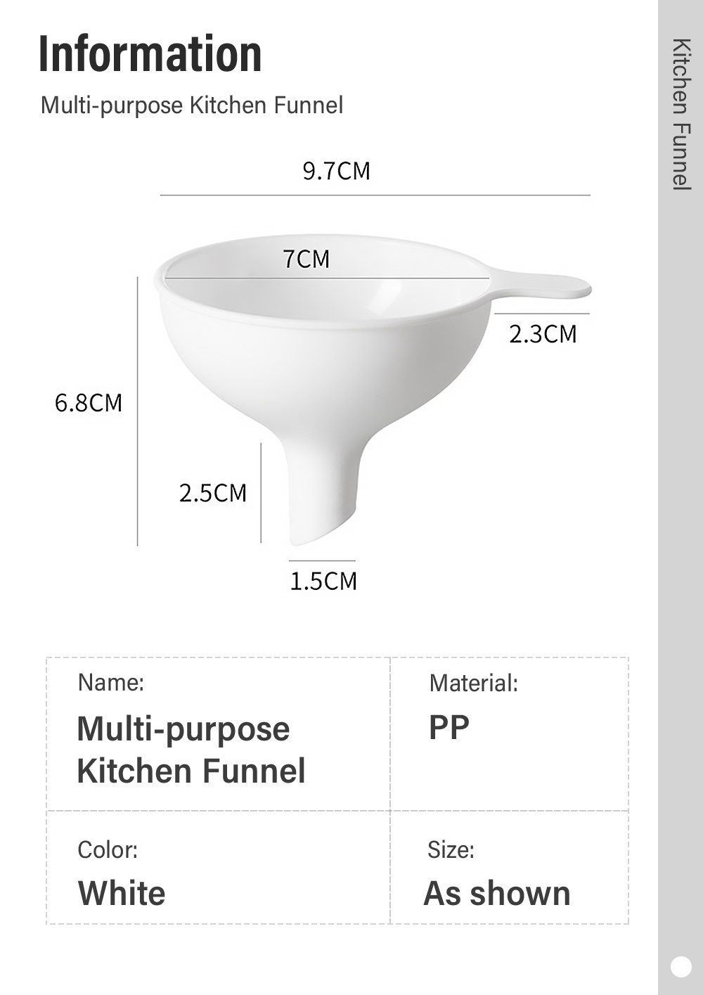 Kitchen Funnel Oil Water Spices-8-1